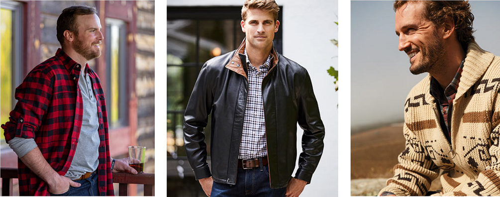 Various menswear . Image as obtained from Dillards