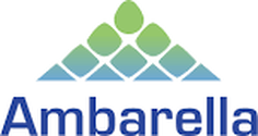 Ambarella logo and latest earnings report. 