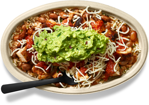 Chipotle for real chicken bowl