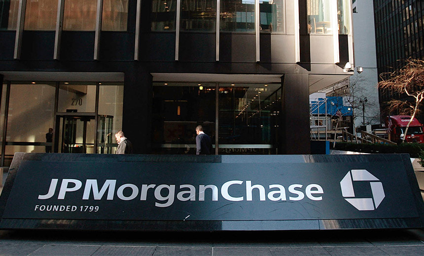 JP Morgan Chase sign outside their head office