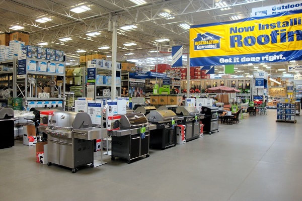 Interior of a Lowe's warehouse