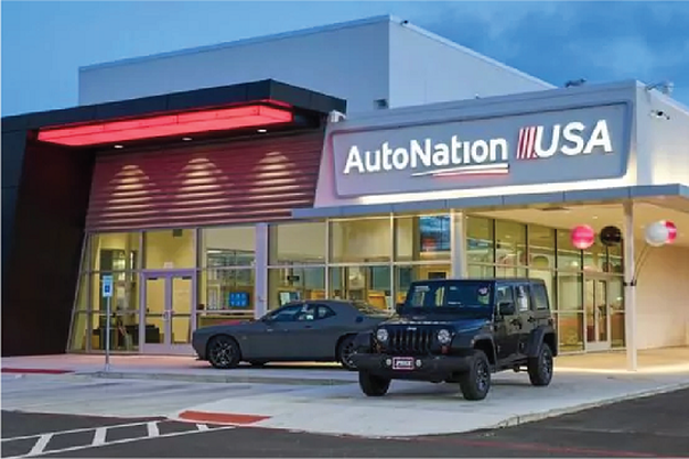 Autonation outlet at night