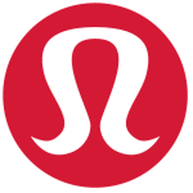 Lululemon logo and their latest earnings report.