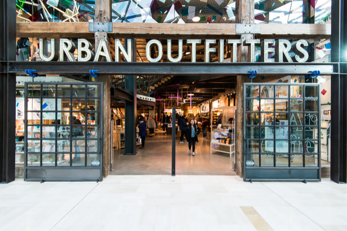 Urban Outfitters store entrance. Image obtained from Retailgazette.co.uk